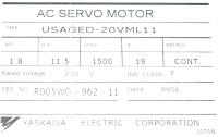 Yaskawa USAGED-20VML11 image